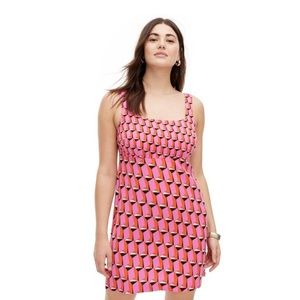 Diane Von Furstenberg x Target DVF Mini Shift Dress SZ‎ 10 in Pink Modern Geo